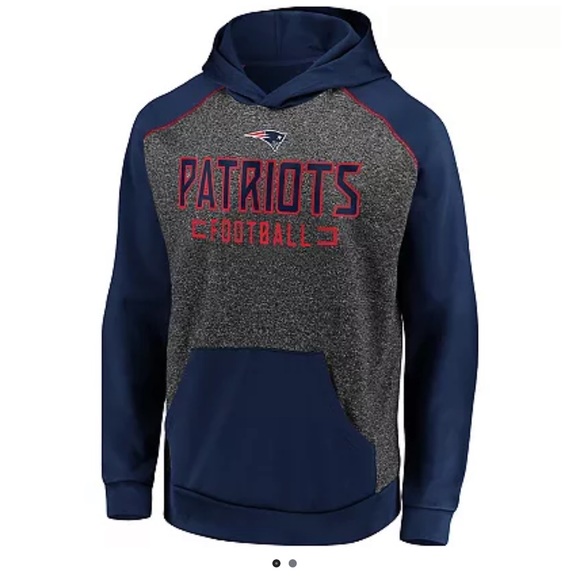 NFL Patriots Football Hoodie.  Large.  NEW - Picture 1 of 15